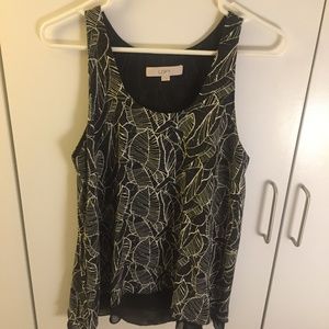 LOFT black and white tank top (Small)